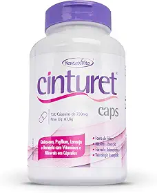 Cinturet Caps, 120 Cápsulas (Quitosana, Psyllium, Laranja Amarga, Berinjela com Vitaminas e Minerais), New Labs Vita