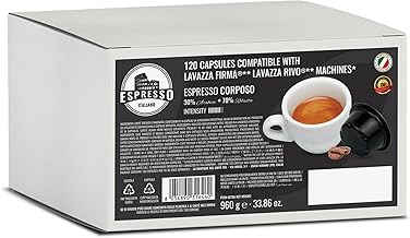 Espresso Italiano 120 Coffee Capsules Compatible with Lavazza Firma (120 Units, Pack of 1), Full-bodied