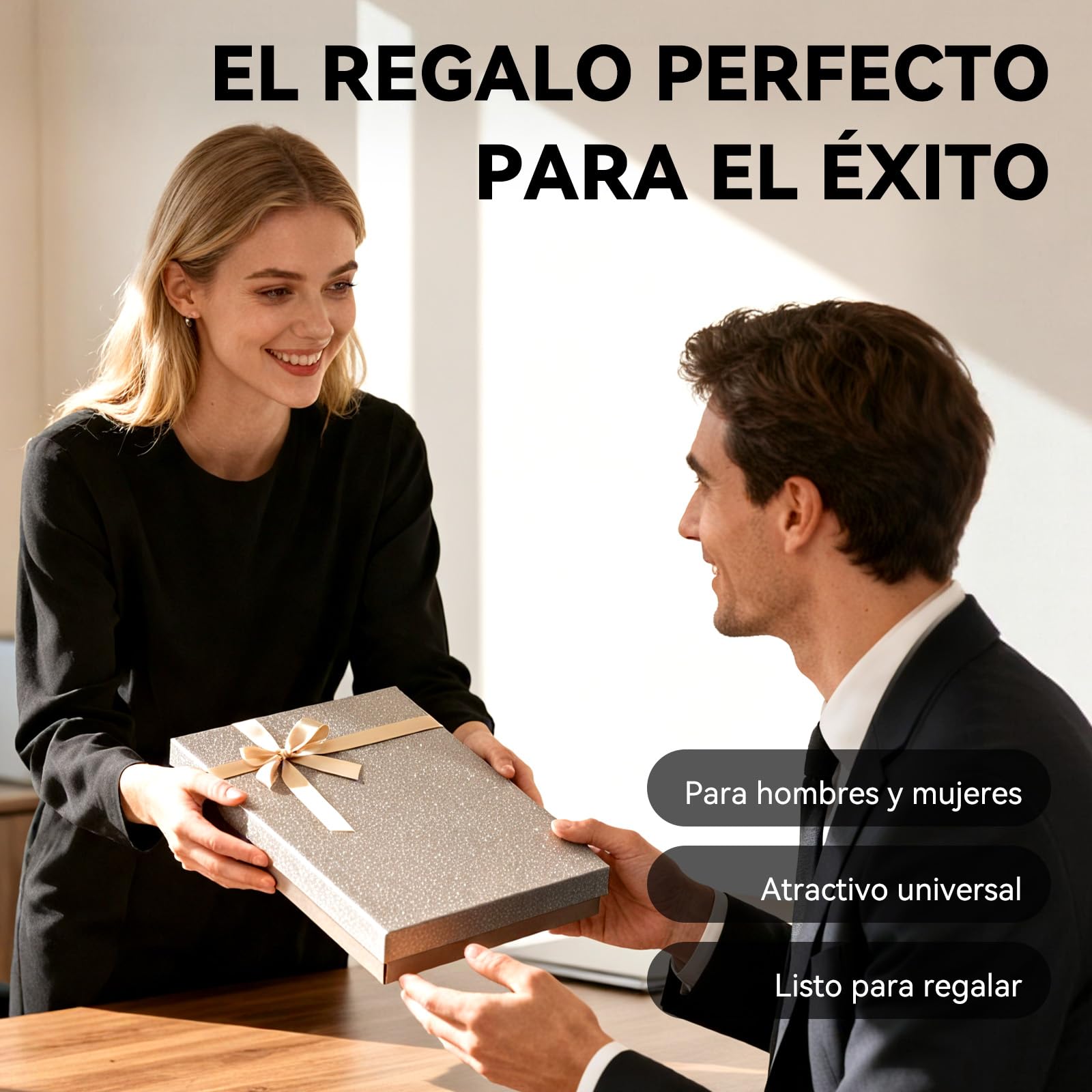 NEWYES Carpeta Portadocumentos A4, Impermeable y de Piel Sintética, Ideal para Viajes de Negocios, Profesores, como Regalo para Hombres o para el Día a Día de la Oficina, Negro