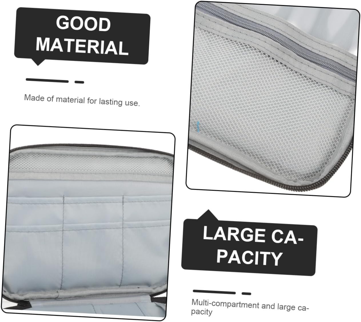 NUOBESTY Large Capacity Oxford Cloth Sweater Tube Needle Case for Knitting Accessories Portable Wire Loop Needle Bag for Organizing Crochet and Knitting Tools for Home and Travel