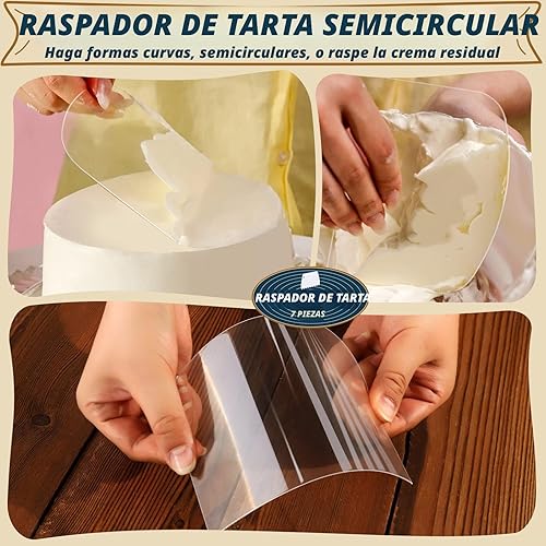 Miniatura 4 de Teenitor Set de distribuidores y raspadadores para pasteles 7unidades Para el glaseado
