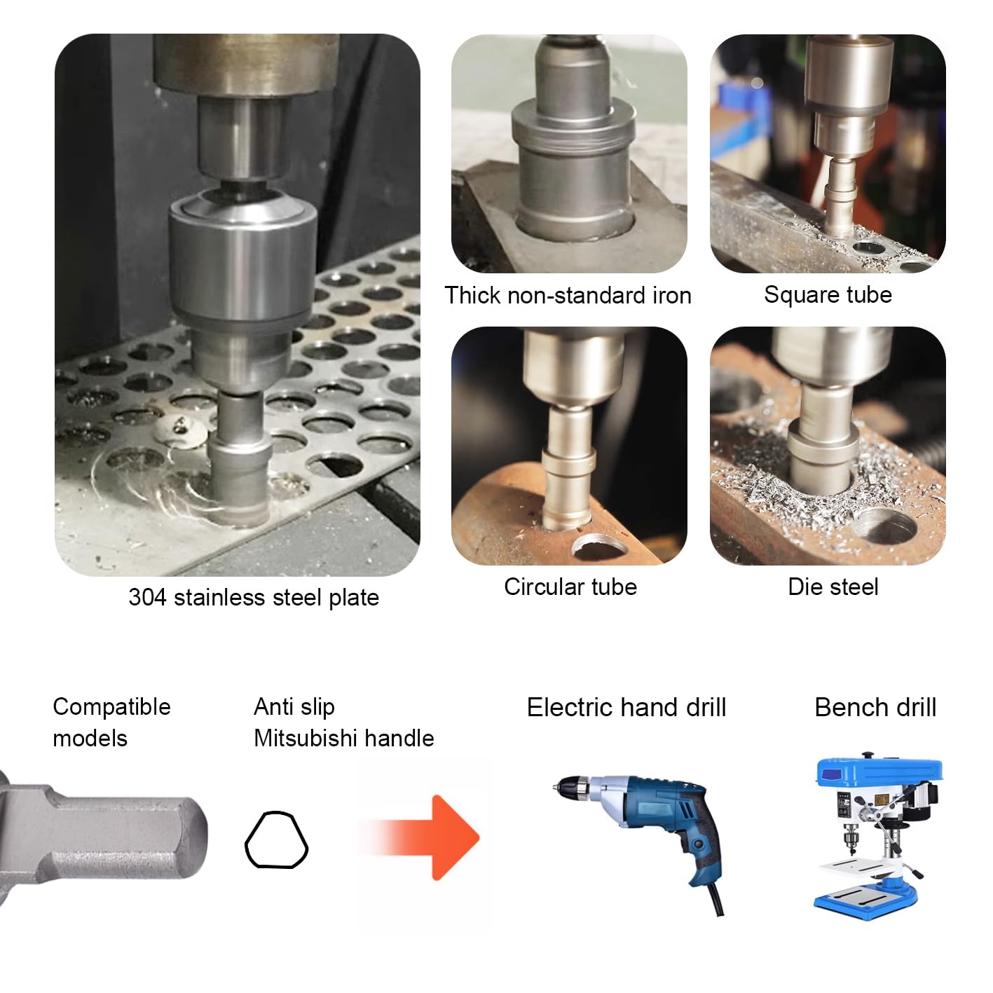 Kit de 27 sierras perforadoras con brocas, 33/64 a 3-15/16 pulgadas, kit de sierra perforadora de carburo para metal duro, aleación, aluminio, acero inoxidable, plástico, hierro