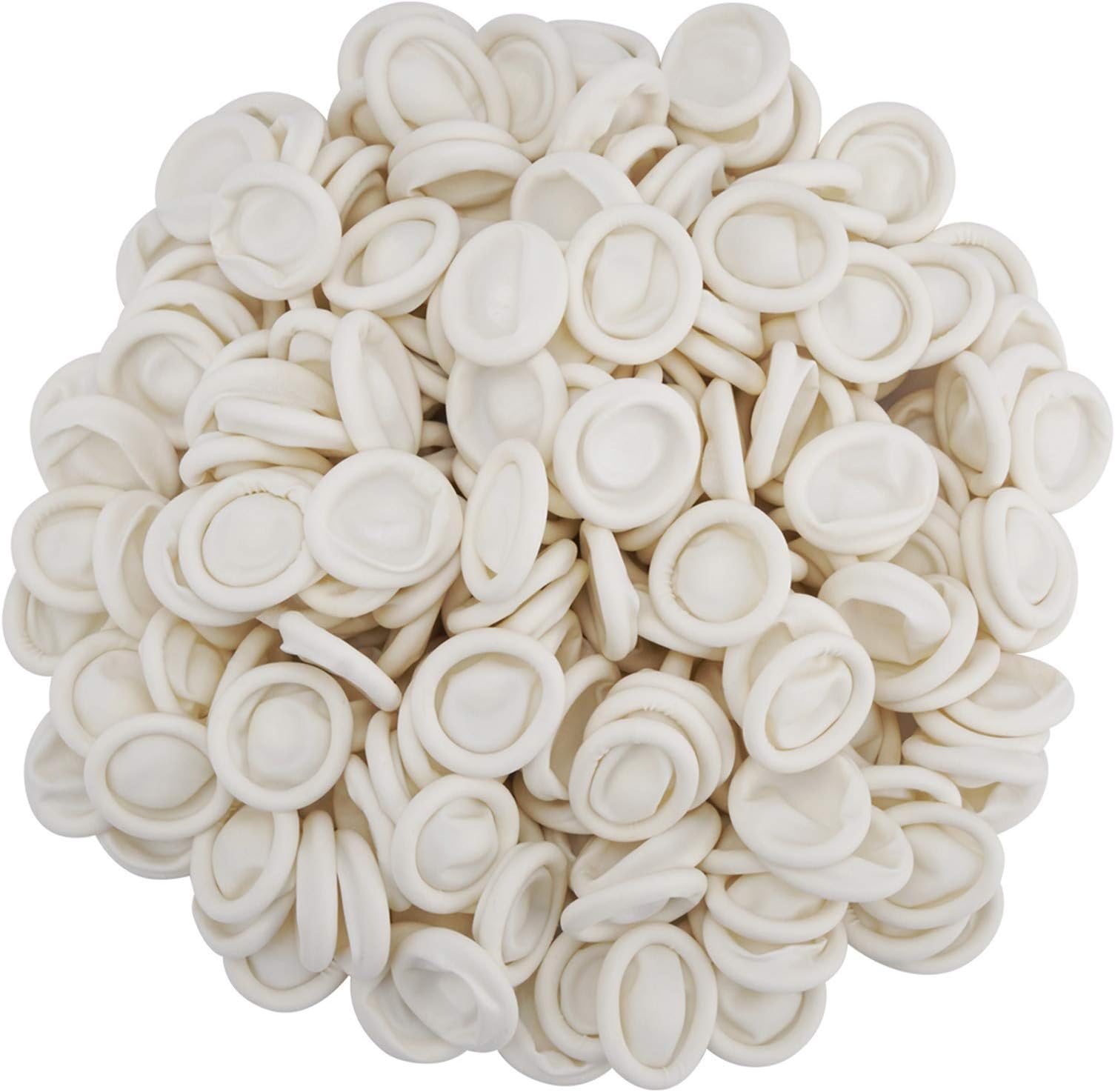 Cuttte (Approx. 330 PCS) Latex Finger Cots, Disposable Medium Fingertips Protector Finger Gloves Finger Covers