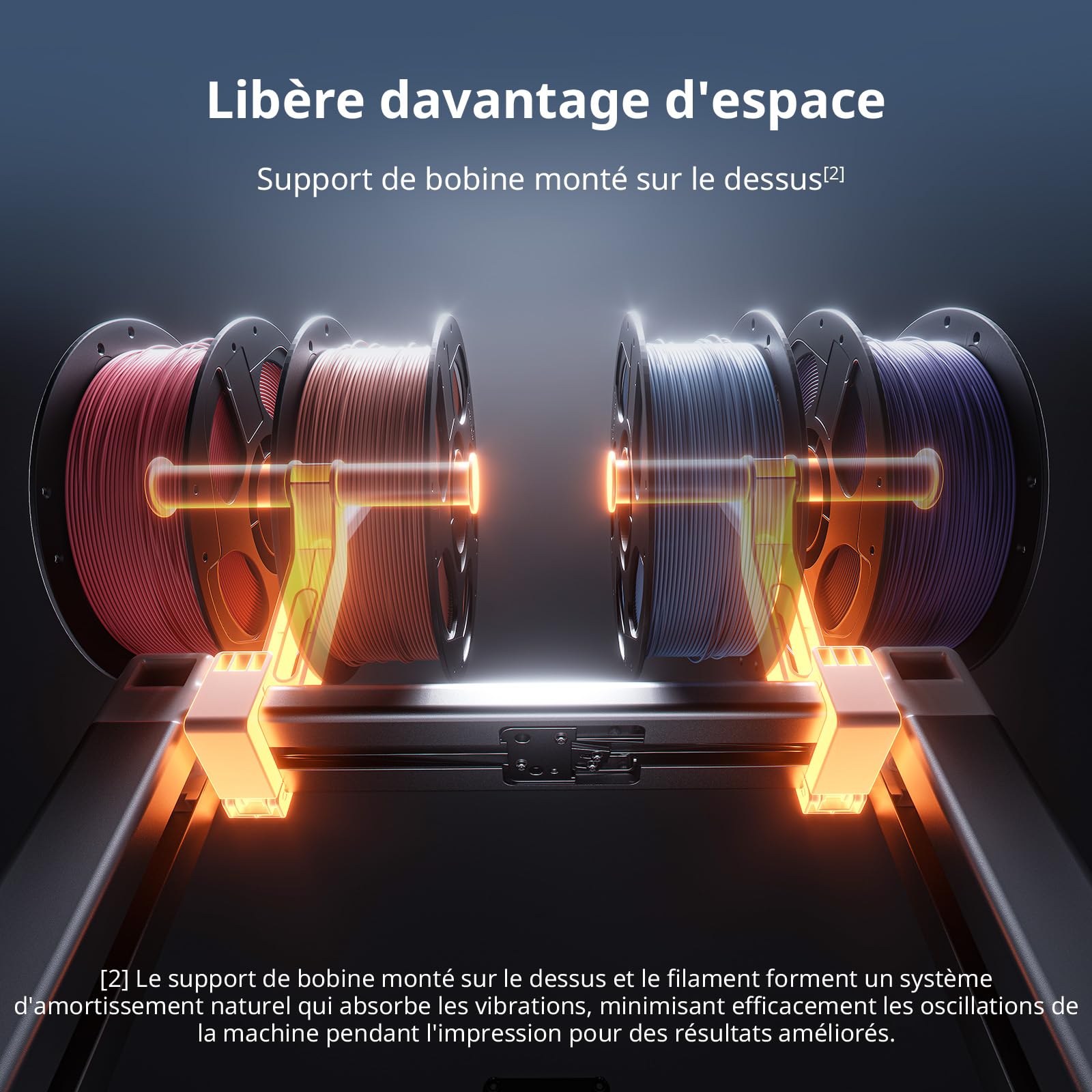 Anycubic Kobra X Combo Imprimante 3D, Impression en 7 Couleurs, Force d'extrusion adaptative Imprimer du Filament Souple et Dur, Maximum 19 Couleurs pour débutant, 260 x 260 x 260 mm
