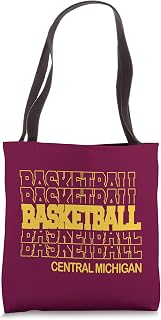 Basketball Central Michigan in Modern Stacked Lettering Tote Bag