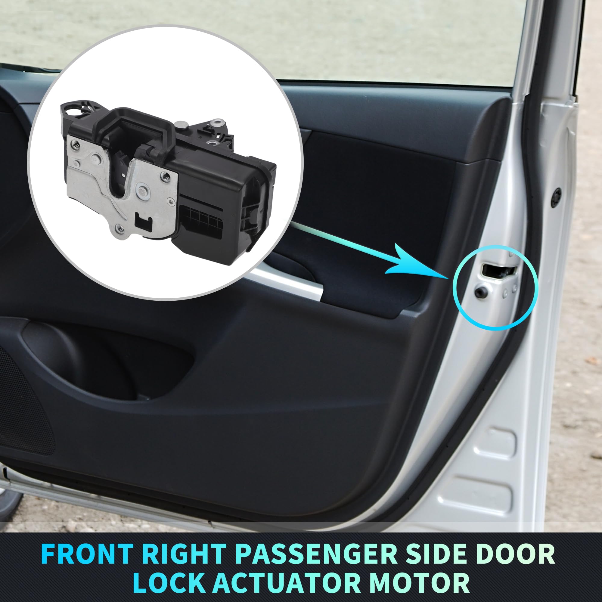X AUTOHAUX Door Lock Actuator Motor - Front Right Passenger Side For Chevy Equinox 2005-09 & Pontiac Torrent 2006-09 - View #10