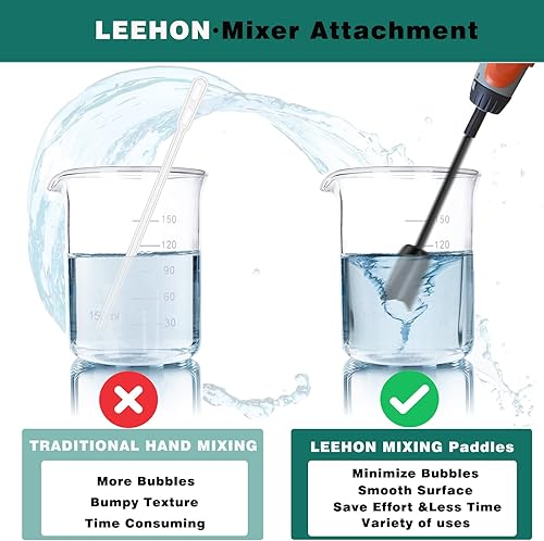 Miniatura 2 de Paletas mezcladoras de resina epoxi  6 paletas mezcladoras reutilizables reutilizables de pintura y resina para mezclar resina epoxi, pintura,