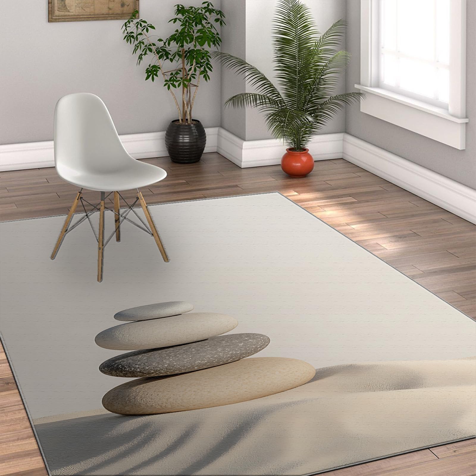 Tapis mince moelleux antidérapant 180x240cm lavable style simple