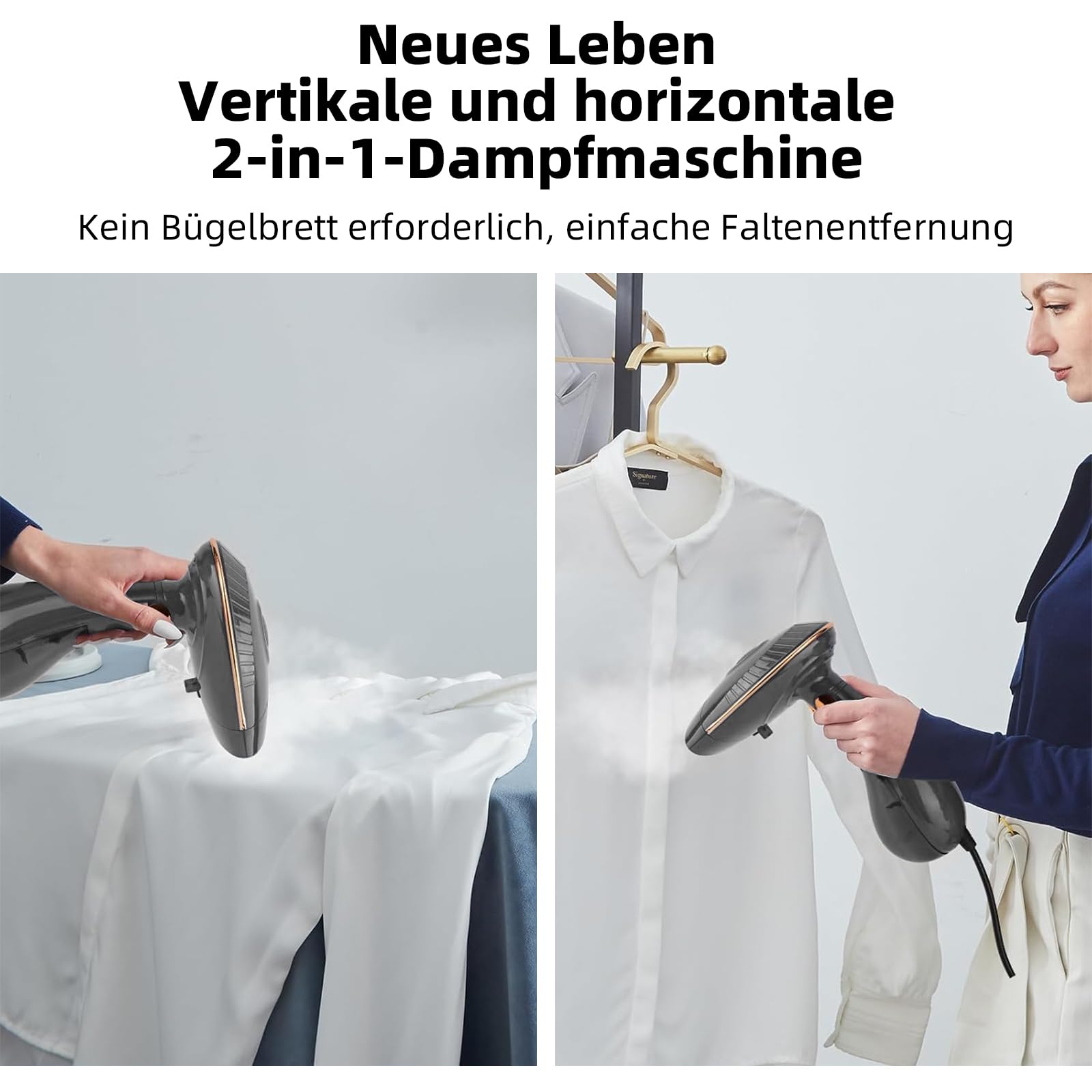 Steamer Dampfglätter 1500W - Tragbarer Dampfbügler Mit 25g/min Für Zuhause & Reise