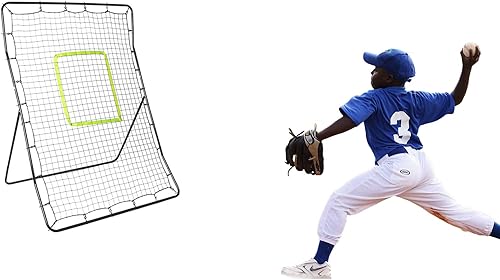 Miniatura 2 de DRM Red de rebote de béisbol, red de lanzamiento más grande, rebote de softbol, entrenador para niños y adultos, práctica de lanzamiento de