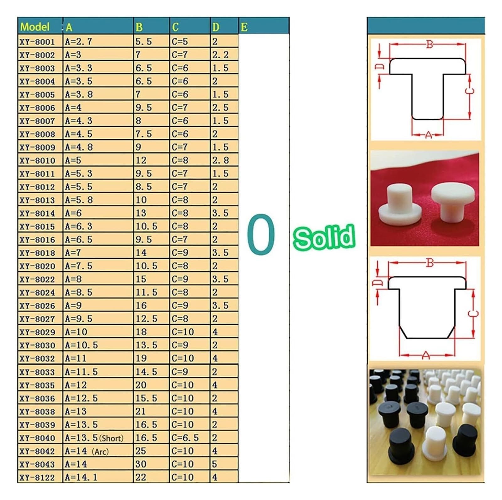 100 Bouchons D'obturation En Silicone Souple - 10 Tailles (3 à 8,5 Mm), Noirs Et Ronds | Pour Trous, Tuyaux, Bouteilles | Étui Atelier Bricolage - 4