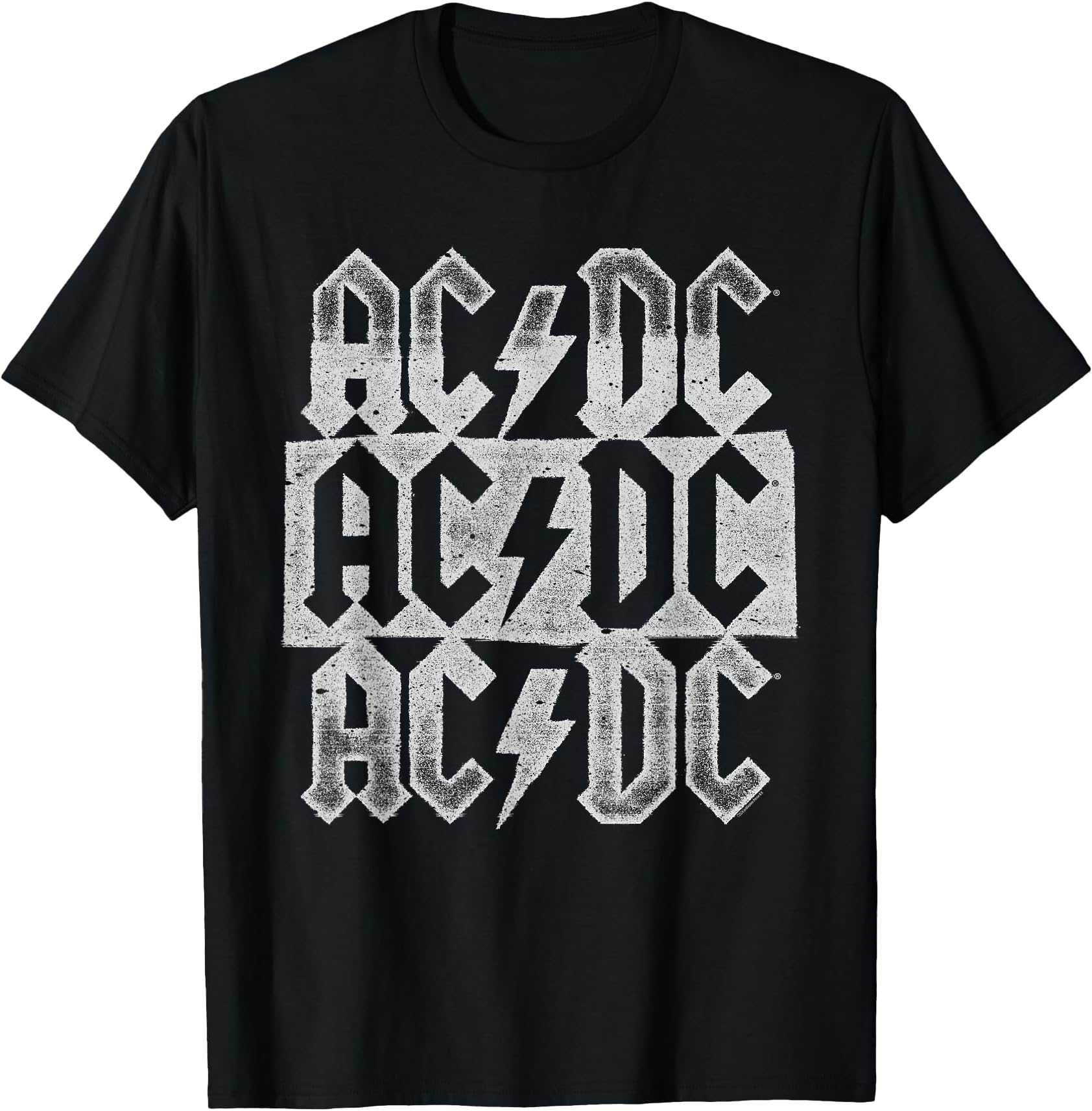 AC/DCDistressed Stacked Triple Logo T-Shirt