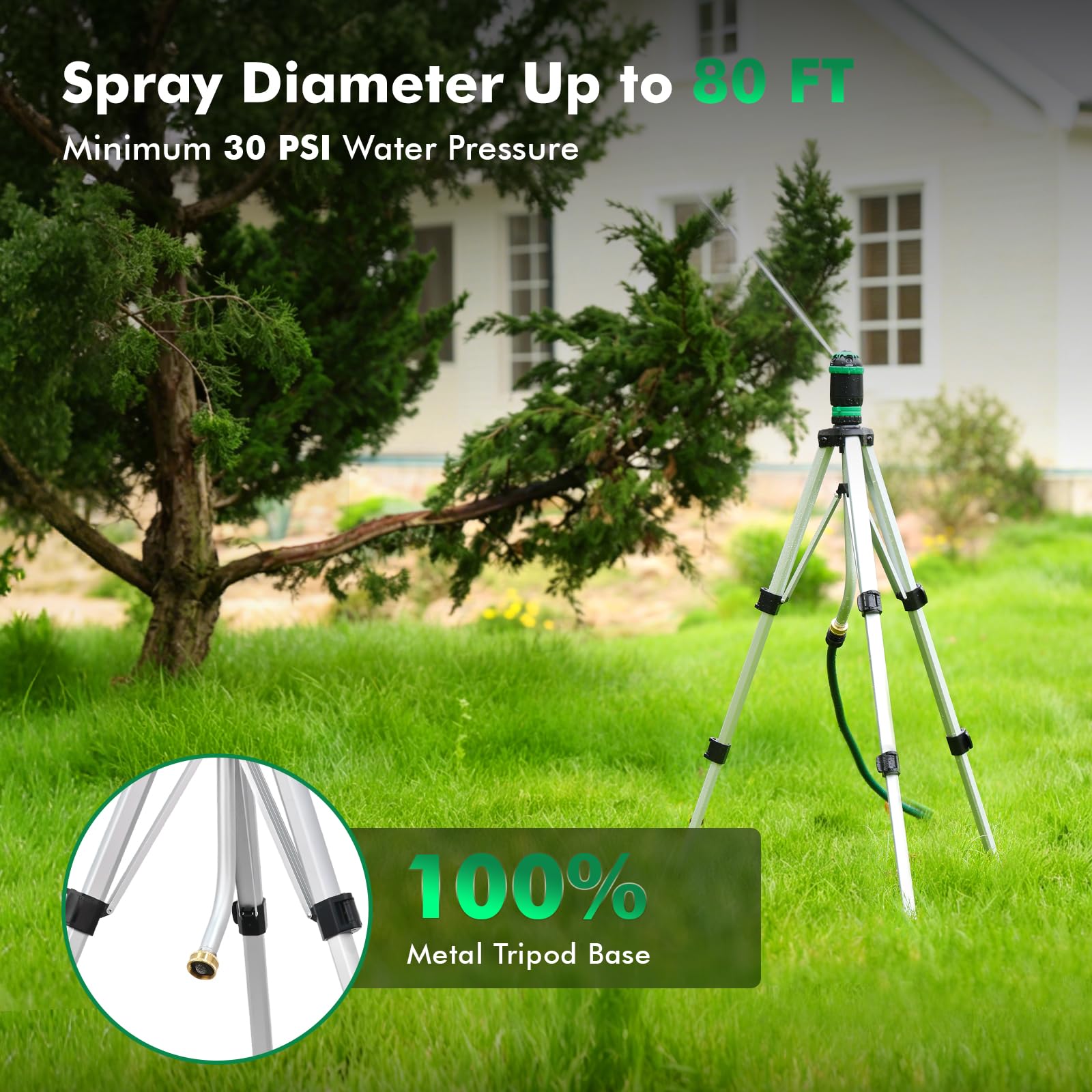 RESTMO Sprinkler mit 36-Zoll-Stativ