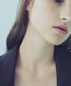 Amazon | (エテ) ete K10MPG レイヤー ハート ダイヤモンド ネックレス