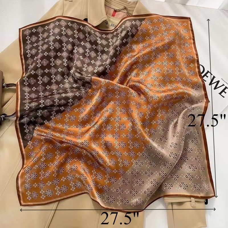 Hexchasty Head Hair Scarf Satin Silk Feeling Scarves for Women Lightweight Fashion Bag Purse Scarf for Handbags Accessories - Image 2