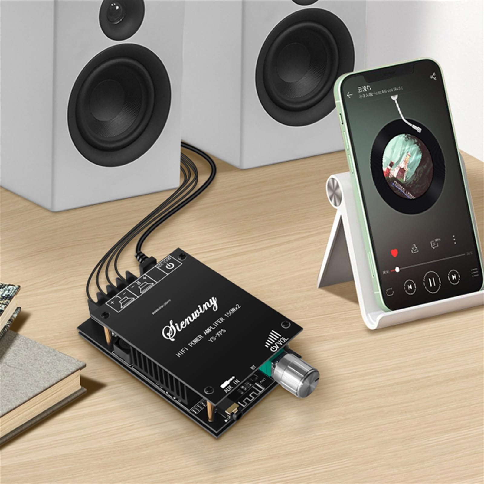 ZK-XPS Amplificador TDA7498E 150W X2: Bluetooth 5.0, Subwoofer Estéreo Para Cine En Casa