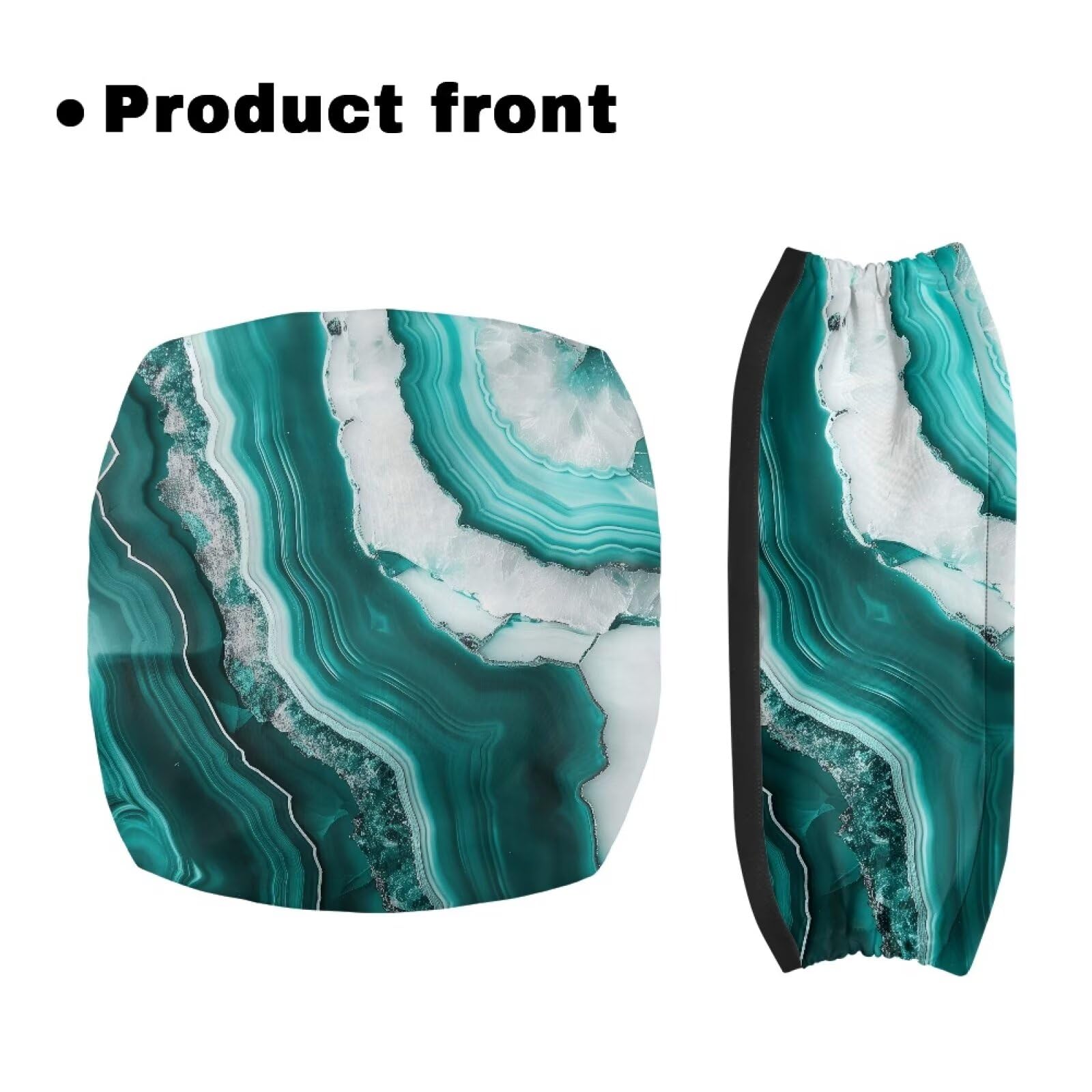 Vanideaoty Marbler Rollator Seat and Back Rest Covers Easy to Install Drive Rollator Accessories with Elastic Band Walker Accessories for Seniors with Seat Gift Covers