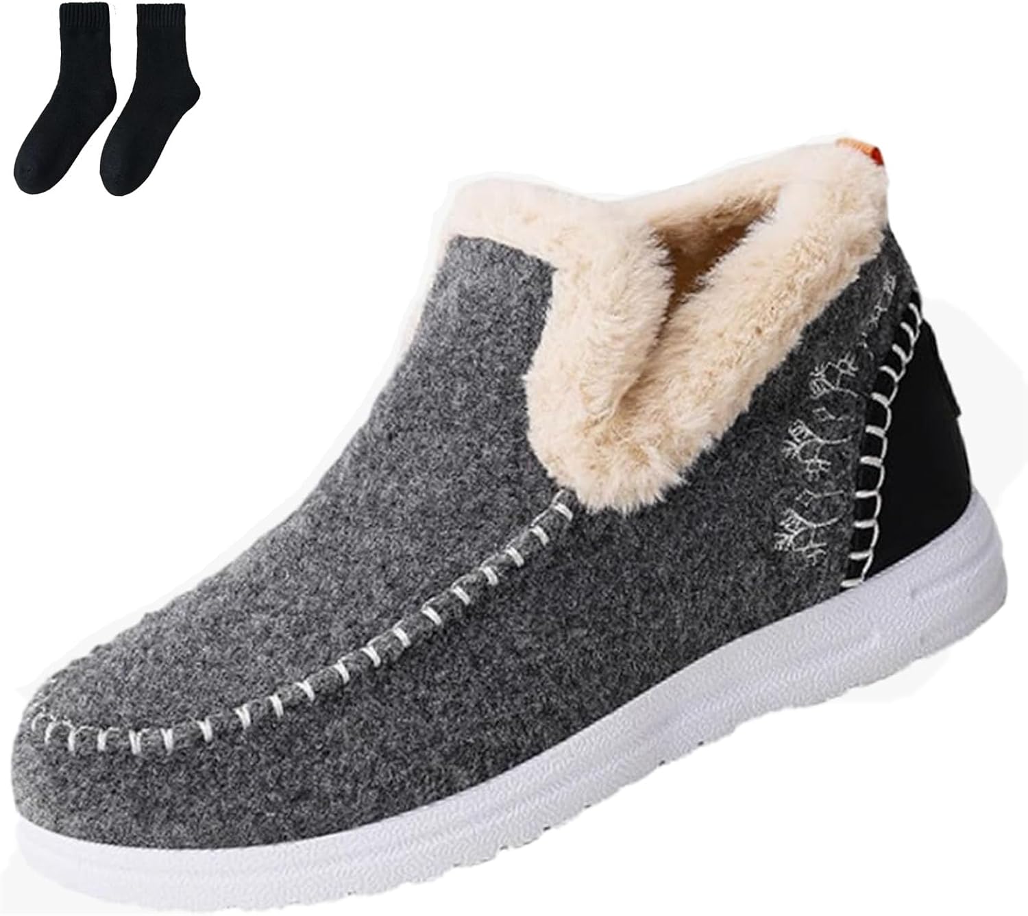 Fleece Lined Ankle Boots Women - Warm Slip-On Comfort