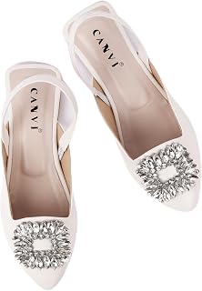 CANVI Stylish | Fancy | Comfortable Women's Ethnic Juti Flat Sandals for Women and Girl, Synthetic Leather Sequin Jutti Ca... Price In India