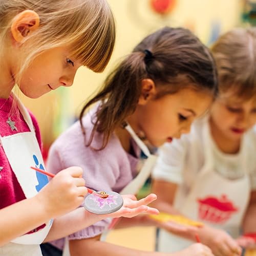 Miniatura 5 de 25 rocas de pintura grandes, rocas planas de 2 pulgadas para pintar, rocas redondas blancas de pintura, uniforme en forma y tamaño, rocas lisas