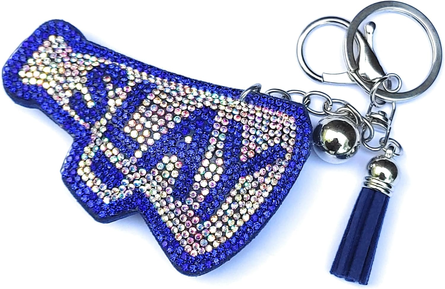 Rhinestone cheerleading "Slay" Keychain Charm gift