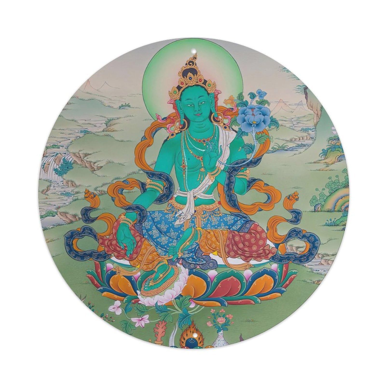 Vintage Buddha Thangka V5 Metal Tin Sign