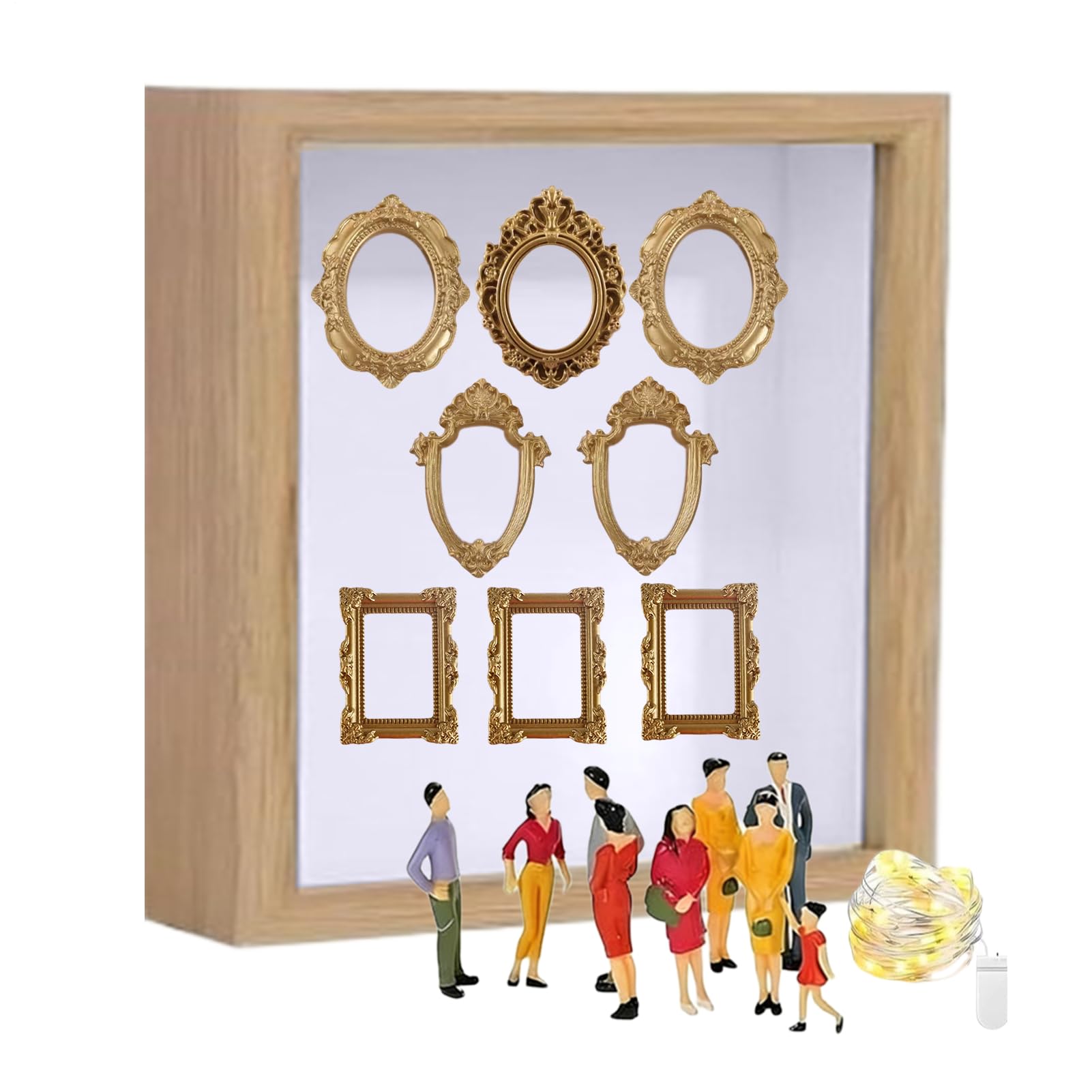 Cadre robuste pour vitrine souvenirs familiaux et boîte mémoire