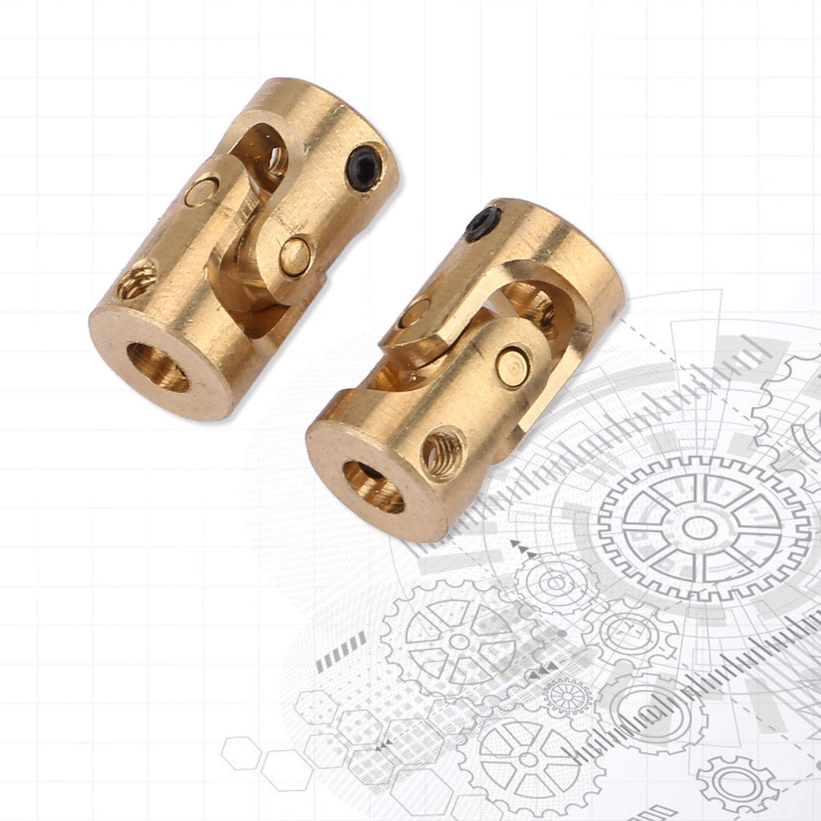 Universal Joint, Rc Boat Parts Steering Brass Universal Joint 2pcs Shaft Coupling Motor Connector 3 * 3mm - Image 3