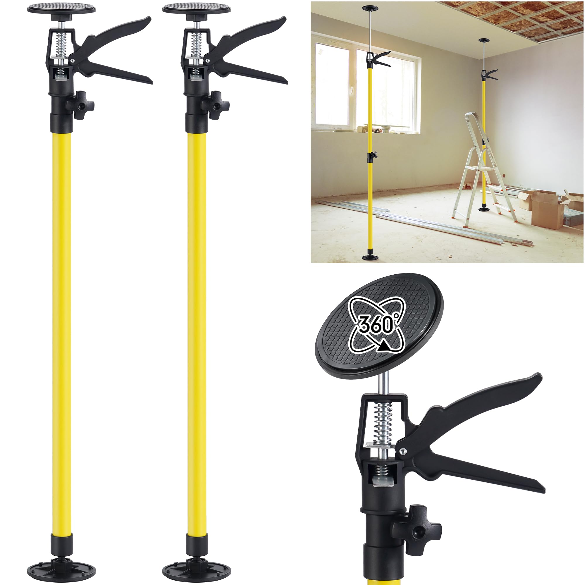 Cabinet Jack Support Pole Third Hand Tool, 2 Pack 45-114 in Premium ...