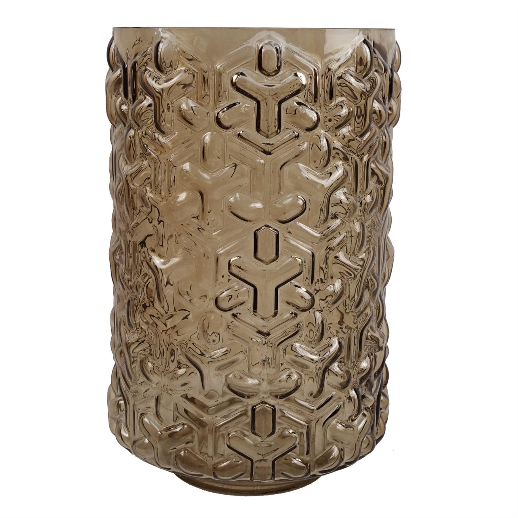 Leaf 26Cm Chestnut Designer Glass Vases