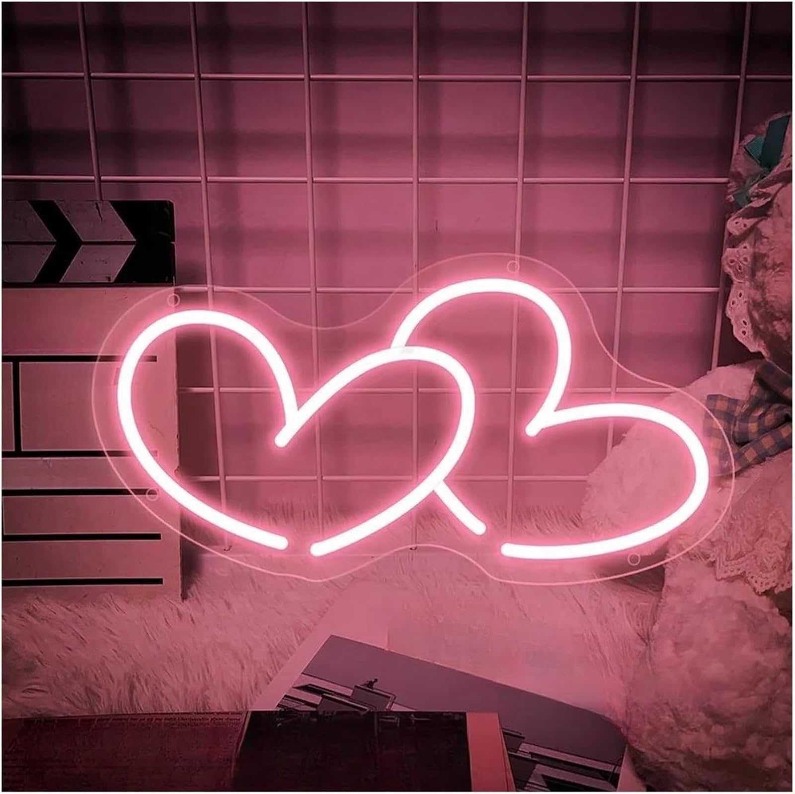 Para letrero de neón con luces corazón utilizadas para fiestas bodas(50cmx26cmB)