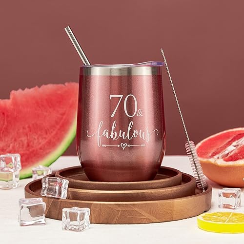 Miniatura 16 de Crisky Vaso de vino de oro rosa con el número 21 y finalmente para niña, regalo de cumpleaños número 21, ideas divertidas para novia, hermana