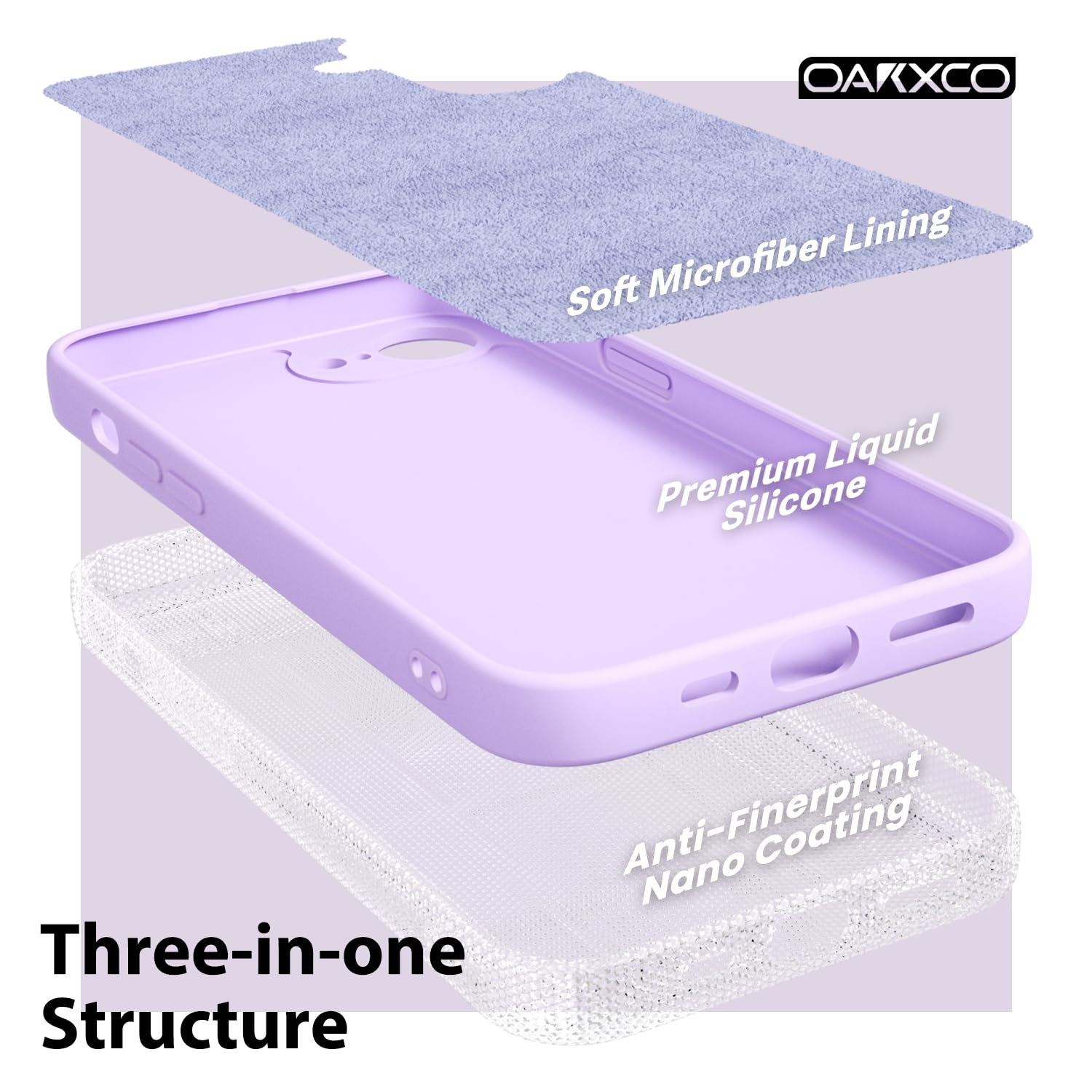 oakxco for iPhone 16 Pro Max Case Liquid Silicone, Soft Rubber Gel Elegant Aesthetic Basic Simple Cover, Cute Thin Slim TPU Matte Solid Color Plain Smooth Case for Women Girl, Light Pink — view 291