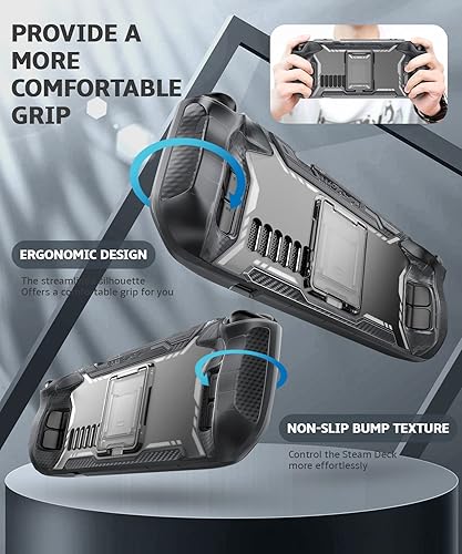 Miniatura 6 de Mumba Serie Blade Funda para cubierta de vapor, cubierta de vapor OLED con soporte, agarre de poliuretano termoplástico, accesorios de cubierta