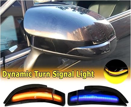 Side Mirror Indicator For Toyota AQUA For COROLLA AXIO FIELDER ALLION For PRIUS C VITZ LED Dynamic Turn Signal Light Rearview Mirror Indicator Lamp Turn Signal Lights(Yellow)