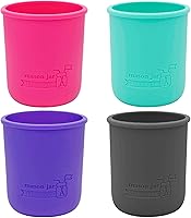Vista 6 de Mason Jar Lifestyle Fundas de silicona de media pinta de boca regular de 8 onzas para proteger la pelota, Kerr y tarros acolchados