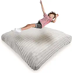 Almofada de impacto - almofada sensorial com blocos de espuma de cobertura para crianças e adultos, equipamento de ginástica ideal para pular, brincar ou relaxar