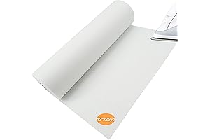 Brothread 12" x 25yd Iron on Fusible Machine Embroidery Stabilizer Backing, 3...