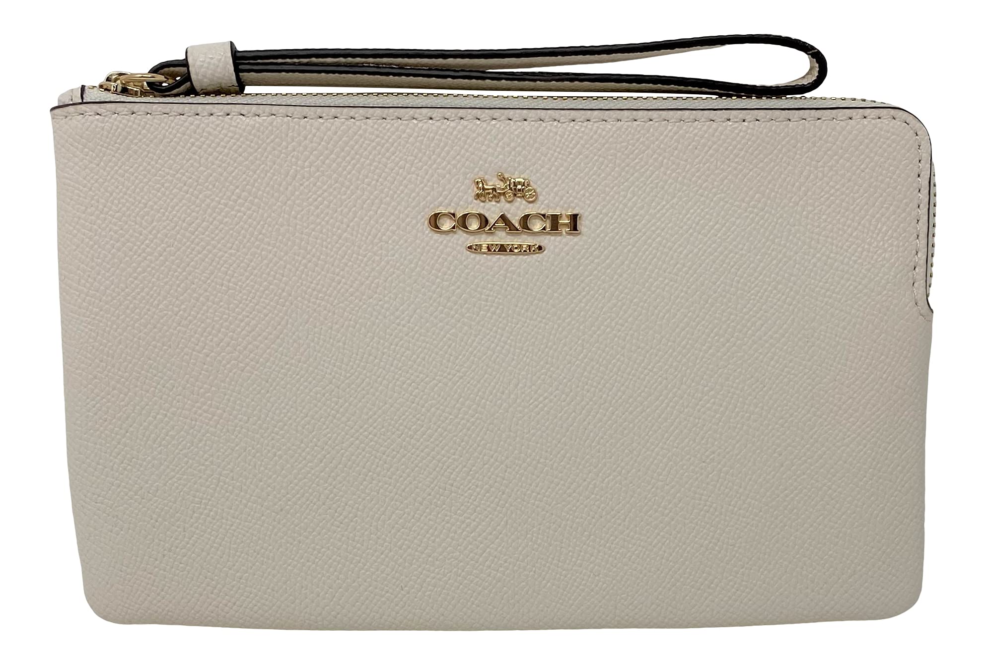 COACH WOMENS Corner Zip Wristlet In Canvas Leather