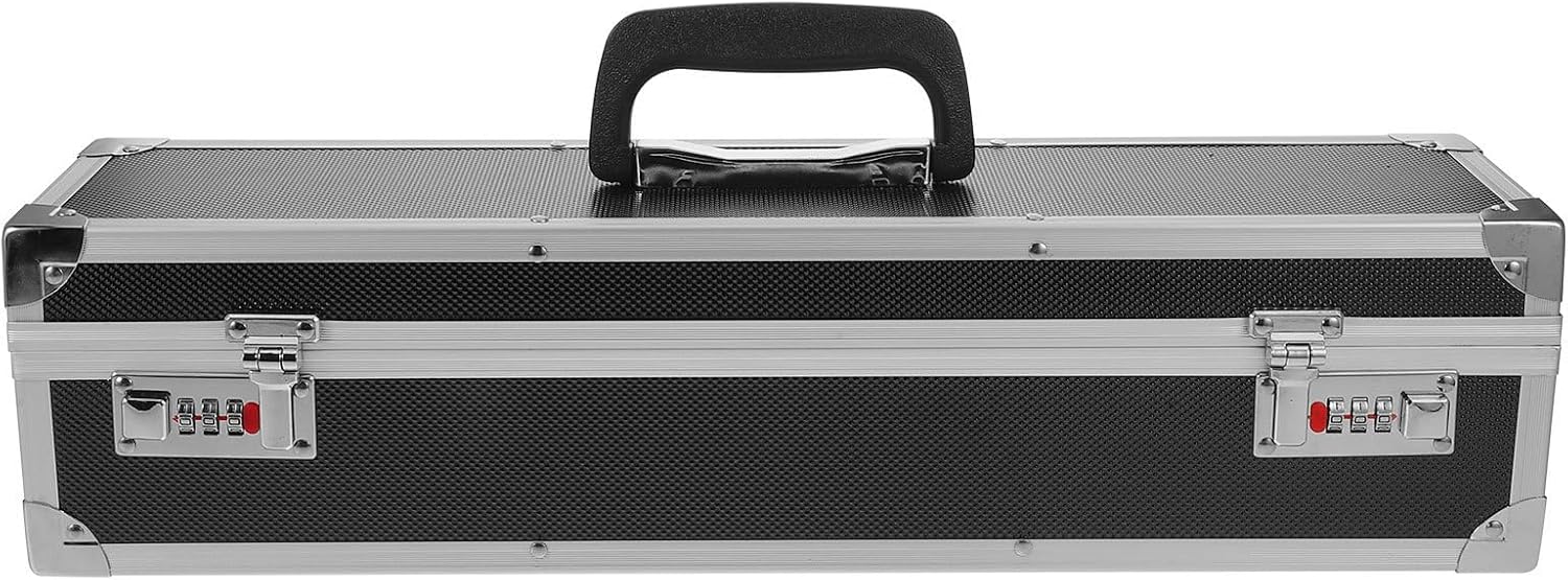 Hard Shell Knife Case with 8 Slots, Aluminum Alloy Organizer