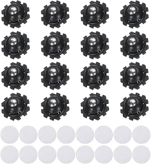 16 Stück Kugelrollen für Möbel,360° Möbelrollen Klein,Selbstklebendes Mini-Universalrad,Drehung Küchengeräte,Möbel,Mülleimer,Kleinmöbel