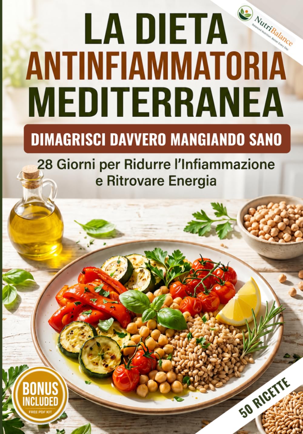 La Dieta Antinfiammatoria Mediterranea: Piano di 28 giorni con ricette semplici da 15 a 30 minuti per aiutarti a ridurre l'infiammazione, sostenere ... Collection, Diete e Piani alimentari)