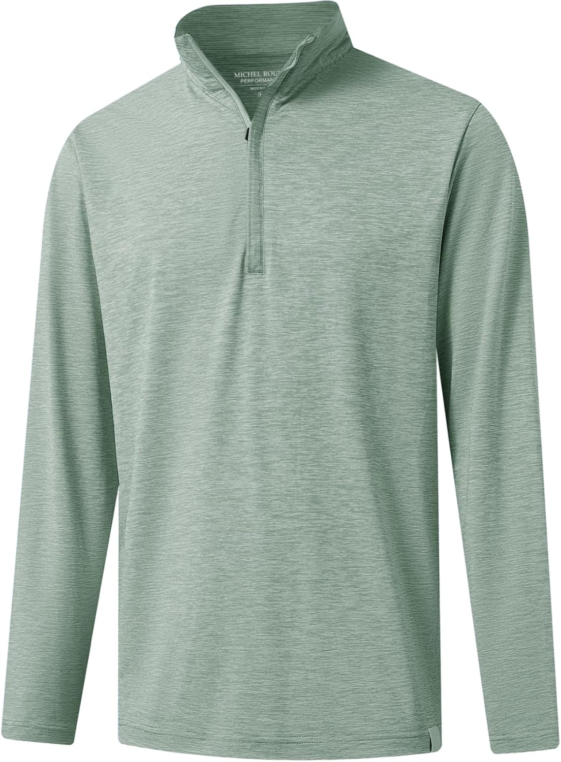 Rouen Quarter Zip Pullover Men Performance Dry Fit Mock Neck Brushed Casual Sports Golf Mens 1/4 Zip Pullover Sweatshirts