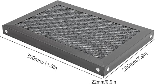 Miniatura 6 de Cama láser de panal de abeja, tablero de mesa de trabajo de panal de corte láser de 11.811 x 7.874 x 0.866 in, plataforma de panel de corte de panal