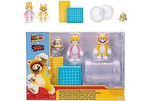 Nintendo Jakks Pacific Super Mario 2.5 Inch Action Figures 3D World Cat...