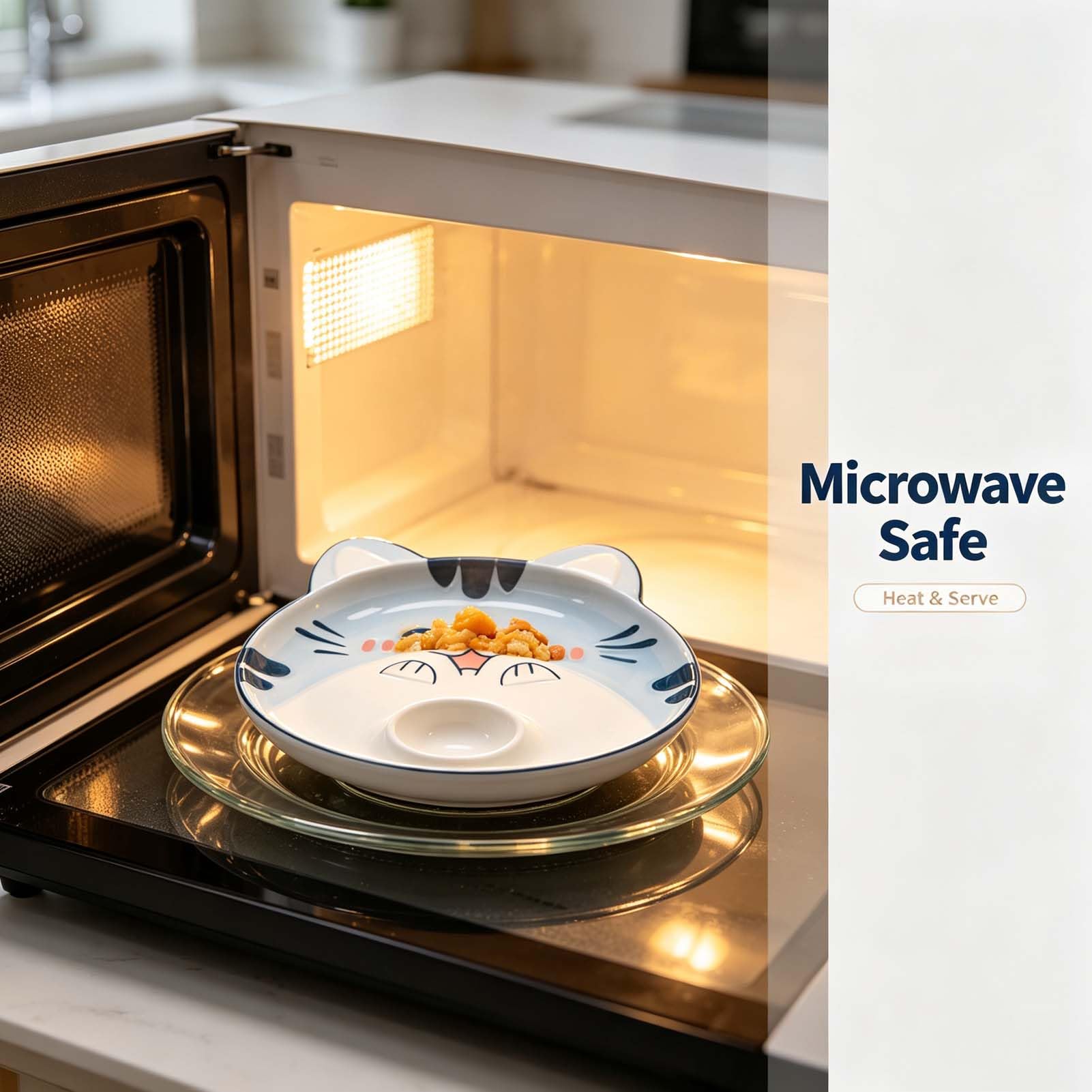 Piatto Ceramica Compartimentato, Piatto Divisorio per Alimenti, Piatto da Portata Cucina, Vassoio Multiuso, Design Moderno con Aree Separate per Servire Diverse Pietanze