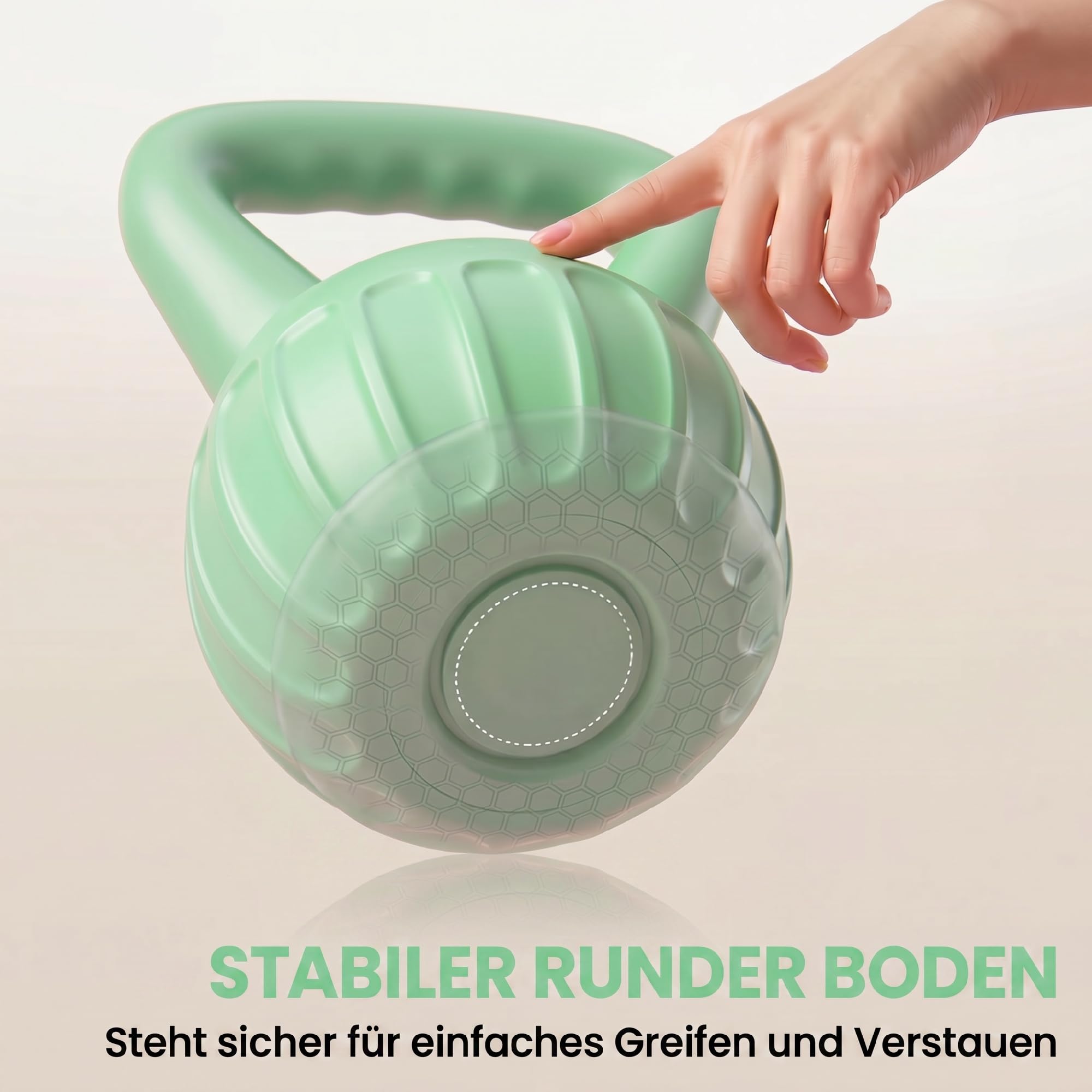 SPORTNOW Kettlebell Kugelhantel 6 kg Gewicht-Hantel mit Sand befüllt für Anfänger Zuhause Krafttraining