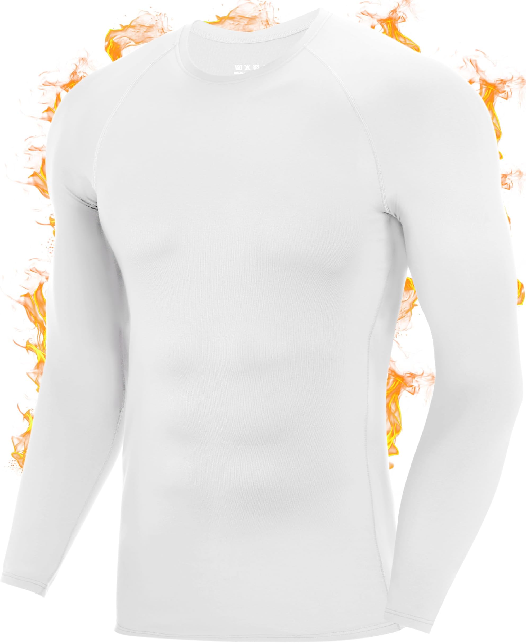 - Men's Thermal Compression Shirts, Long Sleeve Fleece Lined Undershirt, Cold Weather Workout Athletic Base Layer Top