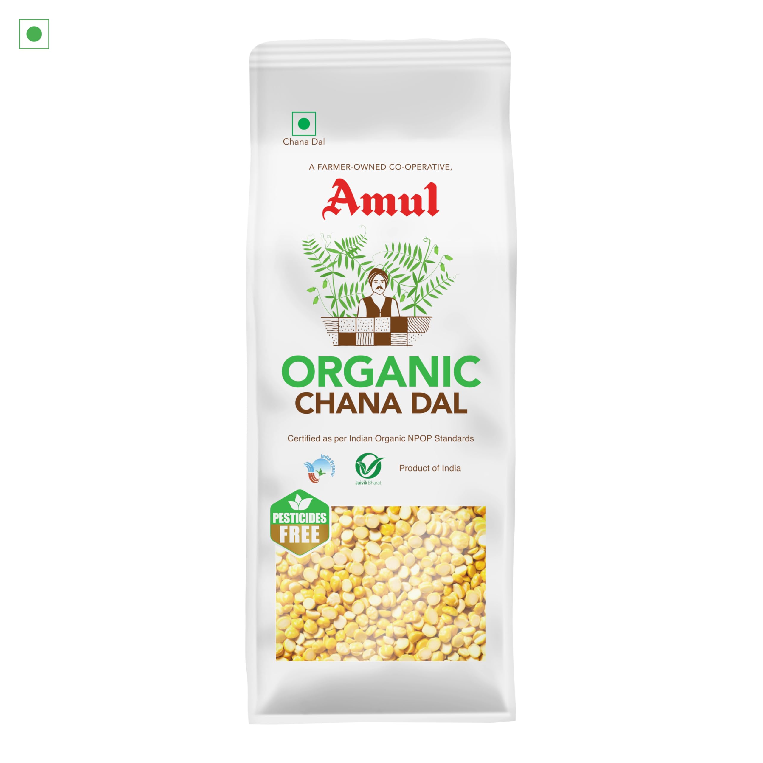 Amul Organic Chana Dal Bag, 500 g - Image 3 thumbnail