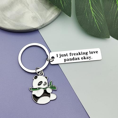 Miniatura 4 de Llavero de panda, regalo de joyería de panda, regalos para amantes de pandas, accesorios de panda, llavero con dije de panda para amigos, mujeres,